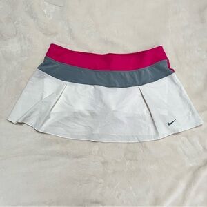 Nike Women's Colorblock Tennis Skirt - Pink, Gray, and White Sz XL tennis core